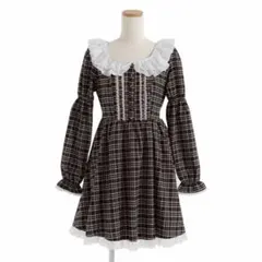 夢展望 クラシカル チェックワンピースのサムネイル