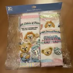 新品☆ダッフィー&フレンズ ハートフェルトレターズオブフレンドミニタオル2枚