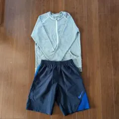 水着　男子　NIKE　ネイビー・ラッシュガードセット