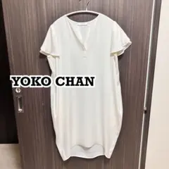 YOKO CHAN パフスリーブフリルトリムブラウス ホワイト サイズ38