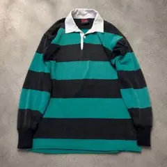 【90's】J.CREW エジプト製　ハーフボタン　ラガーシャツ　マルチカラー 90's】J.CREW エジプト製 ハーフボタン ラガーシャツ マルチカラー