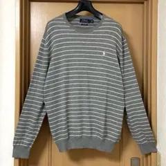 ポロ ラルフローレン ボーダー コットンニット スウェット 国内正規