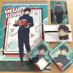 呪術廻戦 劇場版 渋谷事変×死滅回遊 伏黒恵 缶バッジ ファイル ゴム カード