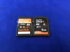 C659 SanDisk 4GB SDカード　２枚