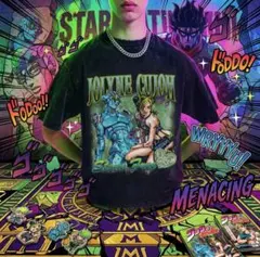JOJOWORLD ジョジョワールド 空条承太郎 Tシャツ S ブラック - メルカリ