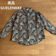 美品　GUELENKKE ペイズリー柄　ジャガード　個性的　シャツ
