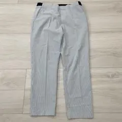 ユニクロ UNIQLO パンツ XL ストライプ スラックス ブルー ホワイト