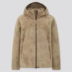 防風ファーリーフリースフルジップパーカー