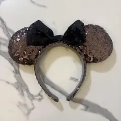 ディズニー　ミニー　スパンコール　カチューシャ