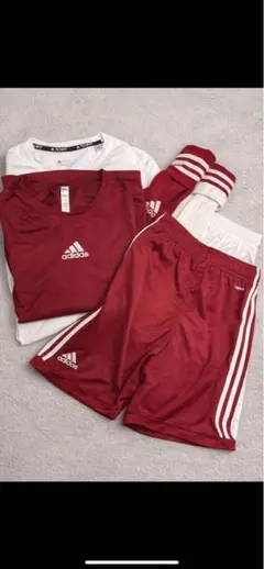adidas サッカーウェア まとめ売り 上下＋インナー＋ソックスセット L