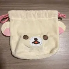 ふわふわフェイス巾着 コリラックマ ガチャガチャ
