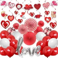 風船 バルーン 赤 ガーランド プロポーズ 結婚式 記念日 推し活 メンカラ