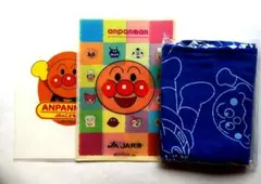 【アンパンマン３点】クリアファイル２枚　青ブラケット