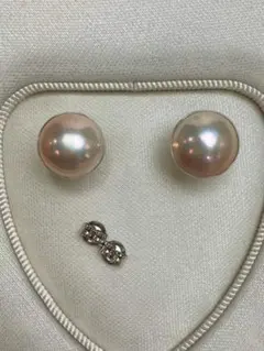 14金マベピアス(ピンク紫系)