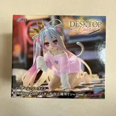 ノーゲーム・ノーライフ　Desktop Cute フィギュア 白 猫耳Ｔシャツ