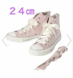 CONVERSE×earth ALL☆STAR HI ピンク スニーカー