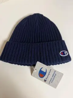 Champion ネイビー ニット帽 FREE