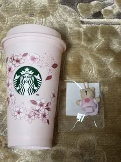 スタバ SAKURA2026 リユーザブルカップ473ml キャップ ベアリスタ