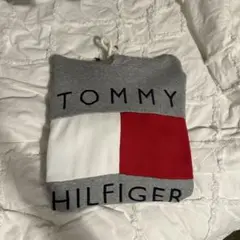 TOMMY HILFIGER フード付きパーカー グレー