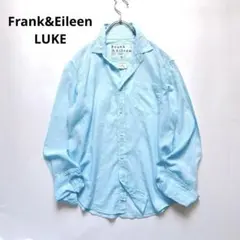 Frank&Eileen LUKE シアーコットンシャツ アクアブルー USA製