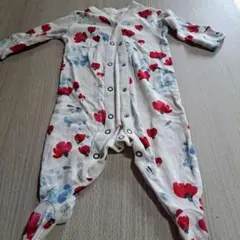 next baby 花柄 ロンパース