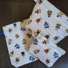 【ハンドメイド】【3個セット】カントリー調　淡いブルー