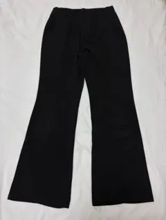 GUブラック フレアパンツ Mサイズ ポリエステル