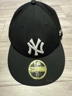 ニューエラ 59FIFTY ロープロ ヤンキース キャップ 7 1/4 黒