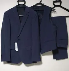 洋服の青山 ブルー スリーピーススーツ YA6 新品