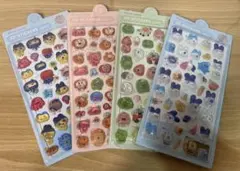 たまごっちシール4種セット 立体シール 3Dシール ぷくぷくシール 4枚