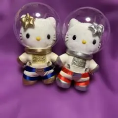 激レア☆宇宙服のハローキティ＆ミミィぬいぐるみ マスコット☆非売品