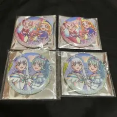 【匿名配送】わんだふるぷりきゅあ 感謝祭 缶バッジ 4点セット 犬組 猫組