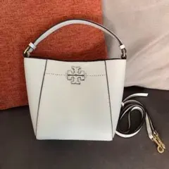 【未使用品】トリー・バーチ マックグロー 2way バケットバッグ ホワイト