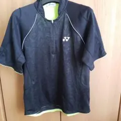 YONEX バドミントンシャツ Lサイズ ブラック/グリーン