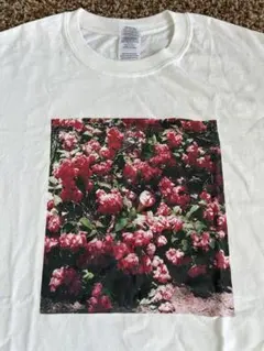 TANG TANG✖️川島小鳥　花柄 フォトプリント Tシャツ ホワイトのサムネイル