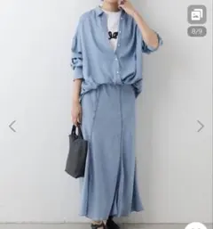 BEARDSLEYビアズリー FRIPIERデニムシャツ&スカートセットアップ 