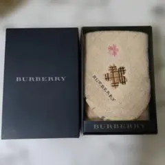 バーバリー　桜タオル　ノバチェック柄　新品未使用