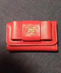 PRADA キーケース サフィアーノ リボン