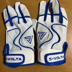 S-VOLTA バッティング用手袋 ホワイト/ブルー