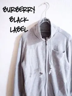 D221973 BURBERRY BLACK LABEL ジップアップスウェット