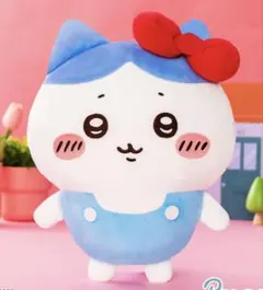 ちいかわ×サンリオキャラクターズ　BIGぬいぐるみ　ハチワレ