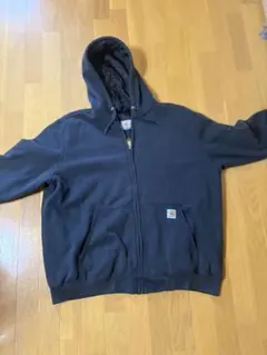 と*ー様 Carhartt ダークネイビー フルジップパーカー XL サイズ