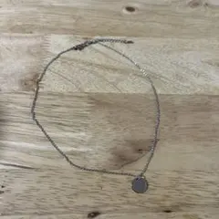 コインネックレス/シルバー/シンプル