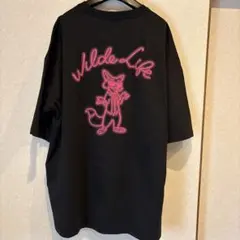 【新品タグ付き】ズートピア ニック ネオン風 バックプリント Tシャツ 黒 3L