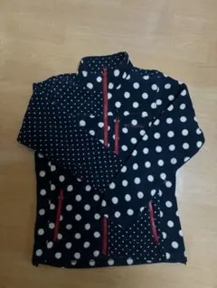 Columbia ドット柄 コート紺色ベース ネイビーアウター y2k