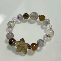Thidastone天然石デザインブレスレットオーラライトルチルレムリアン