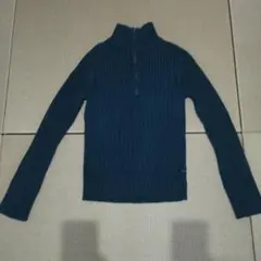 カルバンクライン　レディース　サイズМ　ハーフジップタートルネックニット