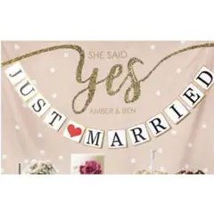 前撮りアイテム　結婚　ウエディング　ガーランド