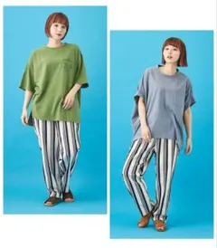 CUBE SUGAR シェフパンツ ストライプ Mのサムネイル
