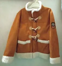 130 男の子 ダッフルコート ボア付き アウター